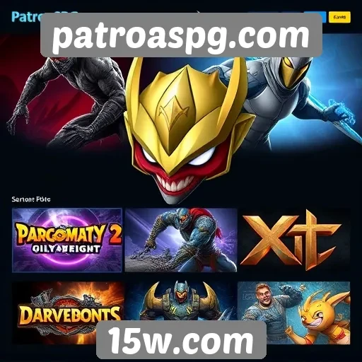 Exploração de jogos populares no site patroaspg